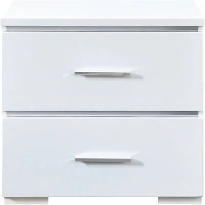 Finch - Belmont Modern Wood Drawer Cabinet - White