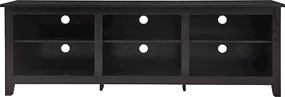 Click Decor - TV Media Stand for Most Flat-Panel TVs up to 70" - Black