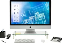 Mount-It! - Monitor and Laptop Desk Riser - White