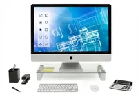 Mount-It! - Monitor Riser and Laptop Stand - White