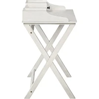 OSP Home Furnishings - Barton Birch Veneer 2-Drawer Writing Desk - White Wash