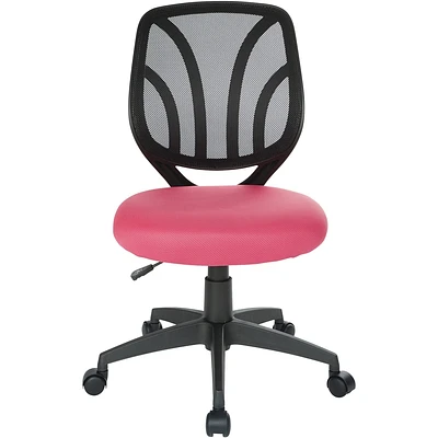 Office Star Products - Ventilated 5-Pointed Star Mesh Fabric Task Chair - Pink