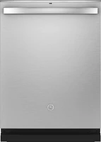 GE - Top Control Built-In Dishwasher with Stainless Steel Tub, Dry Boost, 48dBA - Stainless Steel