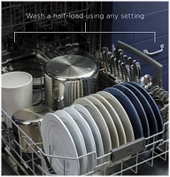 GE - Top Control Built-In Dishwasher with Stainless Steel Tub, Dry Boost, 48dBA - Stainless Steel