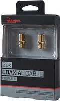 Rocketfish™ - Coaxial Cable Couplers (2 Pack) - Gold