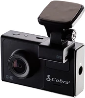 Cobra - SC 200D Dual-View Smart Dash Cam with Rear-View Accessory Camera - Black