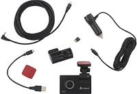 Cobra - SC 200D Dual-View Smart Dash Cam with Rear-View Accessory Camera - Black