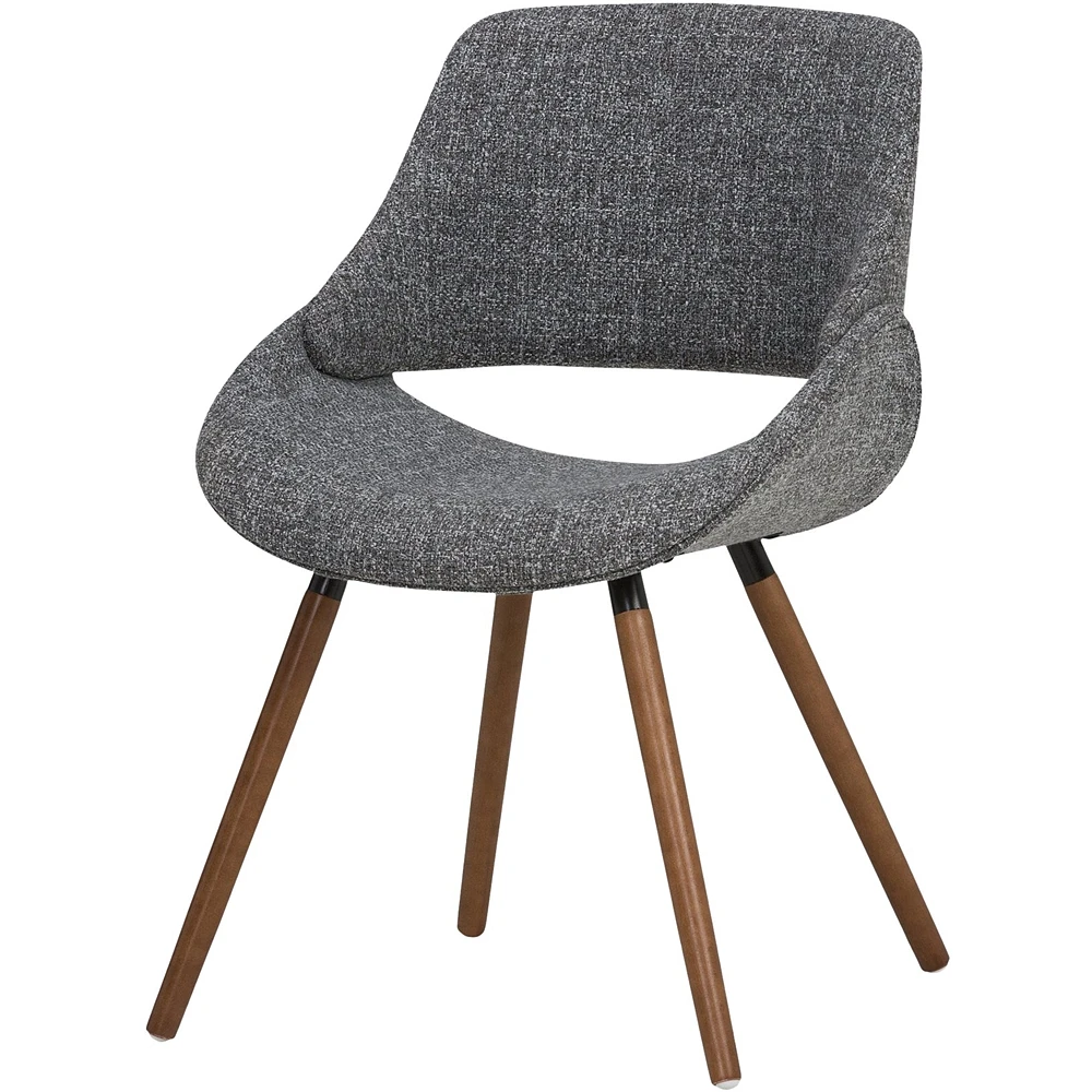 Simpli Home - Malden Mid Century Modern Bentwood Dining Chair in Woven Fabric