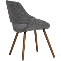 Simpli Home - Malden Mid Century Modern Bentwood Dining Chair in Woven Fabric