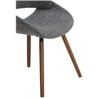 Simpli Home - Malden Mid Century Modern Bentwood Dining Chair in Woven Fabric