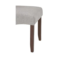 Simpli Home - Cosmopolitan Contemporary Linen Fabric Dining Chairs (Set of 2) - Gray Cloud