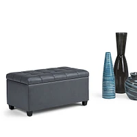 Simpli Home - Sienna Storage Ottoman Bench