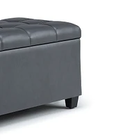 Simpli Home - Sienna Storage Ottoman Bench