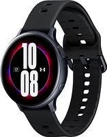 Samsung - Geek Squad Certified Refurbished Galaxy Watch Active2 Under Armour Edition Smartwatch 44mm Aluminum - Aqua Black