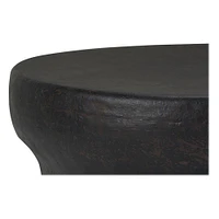 Simpli Home - Garvy Round Contemporary Iron Coffee Table - Rustic Bronze