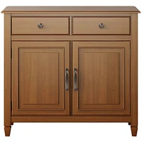 Simpli Home - Connaught Traditional Wood Entryway Storage Cabinet - Light Golden Brown