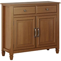 Simpli Home - Connaught Traditional Wood Entryway Storage Cabinet - Light Golden Brown