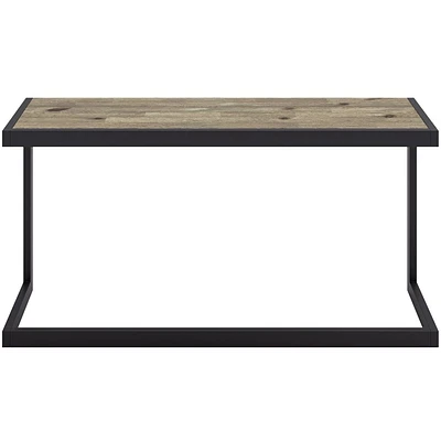 Simpli Home - Erina Rectangular Modern Industrial Solid Acacia Wood Sofa Table - Distressed Gray