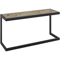 Simpli Home - Erina Rectangular Modern Industrial Solid Acacia Wood Sofa Table - Distressed Gray