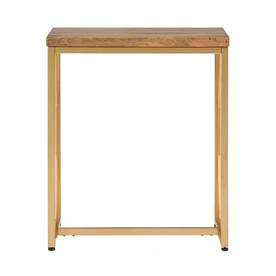 Simpli Home - Selma Rectangular Contemporary Mango Wood Accent Side Table - Natural