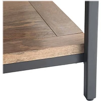 Simpli Home - Skyler Square Modern Industrial Mango Wood Coffee Table - Natural