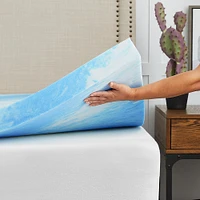 Sealy - 2” Gel Memory Foam Mattress Topper with Cover