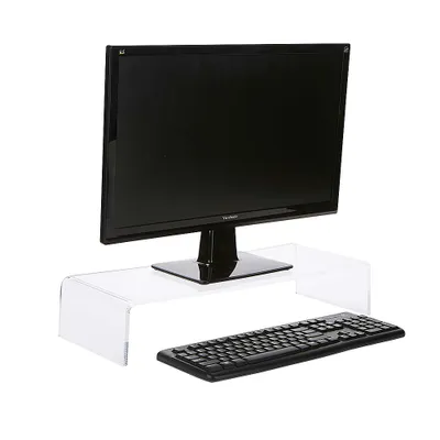 Mind Reader - Acrylic Monitor Stand - Clear