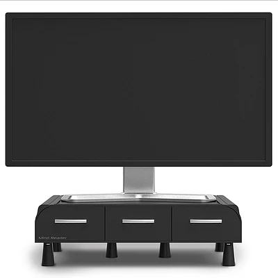 Mind Reader - PC Laptop IMAC Monitor Stand 2 pk - Black