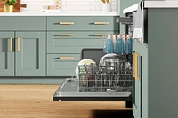 Whirlpool - 24" Top Control Built-In Dishwasher with Stainless Steel Tub, Large Capacity, 3rd Rack, 47 dBA