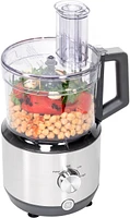 GE - 12-Cup Food Processor with Accessories - Stainless Steel