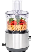 GE - 12-Cup Food Processor with Accessories - Stainless Steel