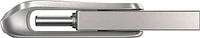 SanDisk - Ultra Dual Drive Luxe 256GB USB 3.1, USB Type-C Flash Drive - Silver