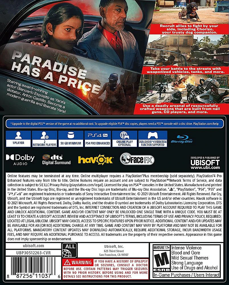 Ubisoft Far Cry 6 Standard Edition - PlayStation 4, PlayStation 5 | The  Market Place