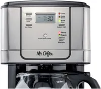 Mr. Coffee - 12-Cup Coffee Maker with Strong Brew Selector - Stainless Steel