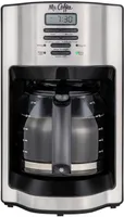 Mr. Coffee - 12-Cup Coffee Maker with Rapid Brew System - Stainless Steel