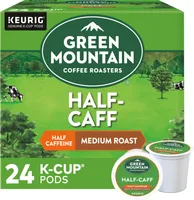 Green Mountain Coffee - Half Caff Coffee, Keurig Single-Serve K-Cup pods, Medium Roast, 24 Count