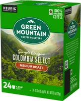 Green Mountain Coffee - Colombia Select Coffee, Keurig Single-Serve K-Cup Pods, Medium Roast Coffee, 24 Count