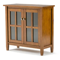 Simpli Home - Warm Shaker Low Storage Cabinet - Light Golden Brown