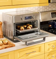 GE - Convection Toaster Oven with Air Fry - Stainless Steel