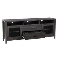 CorLiving - Hollywood TV Cabinet with Drawers, for TVs up to 85" - Dark Gray