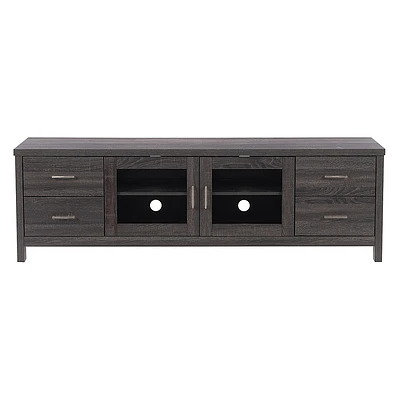 CorLiving - Hollywood TV Cabinet with Doors, for TVs up to 85" - Dark Gray