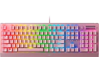 Razer - Blackwidow V3 Full Size Wired Mechanical Green Clicky Tactile Switch Gaming Keyboard with Chroma RGB Backlighting - Quartz