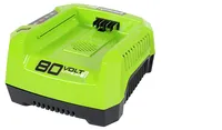 Greenworks - 80 Volt Pro Rapid Battery Charger - Black/Green