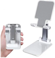 SaharaCase - Foldable Stand for Most Cell Phones and Tablets up to 10" - White