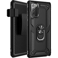 SaharaCase - Military Kickstand Series Carrying Case for Samsung Galaxy Note20 - Black