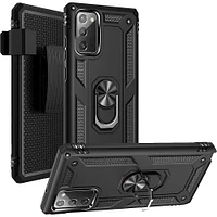 SaharaCase - Military Kickstand Series Carrying Case for Samsung Galaxy Note20 - Black