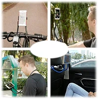 SaharaCase - Gooseneck Flexible Holder for Most Cell Phones and Tablets - Black