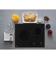 GE - 21" Built-In Electric Cooktop - Black