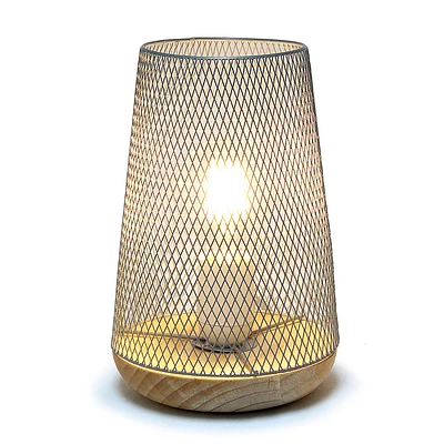 Simple Designs - Wired Mesh Uplight Table Lamp