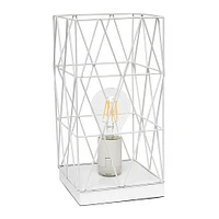 Simple Designs - Geometric Square Metal Table Lamp